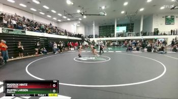 150 lbs Quarterfinal - Maddux Hintz, Green River vs Dustin Larsen, Pinedale