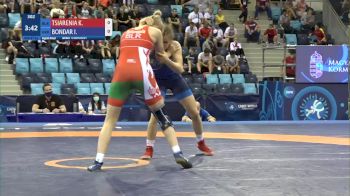 61 kg 1/8 Final - Kseniya Tsiarenia, Belarus vs Iryna Bondar, Ukraine