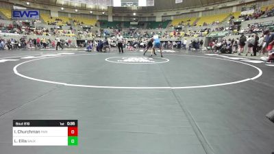 145 lbs Quarterfinal - Isaac Churchman, Paris Wrestling Club vs Logan Ellis, Bauxite Mini Miners Wrestling