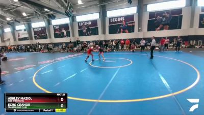 126 lbs Quarterfinal - Echo Cranor, Spartan Mat Club vs Ashley Maziol, Rise Wrestling