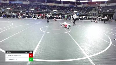 128 lbs Quarterfinal - Camden Rogers-Mayfield, Claremore Wrestling Club vs Curtis Duren, Social Circle USA Takedown