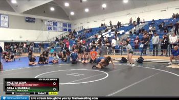 121 lbs 5th Place Match - Sara Albarran, Roosevelt High School vs Valeria Leiva, San Fernando High School Wrest