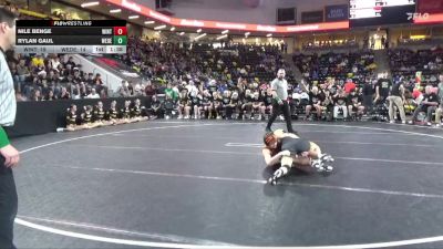 138 lbs Quarterfinal - Nile Benge, Winterset vs Rylan Gaul, West Delaware, Manchester