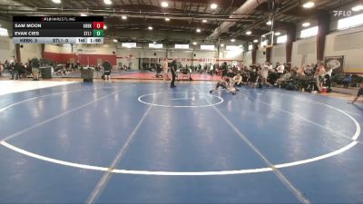 113 lbs Round 1 (8 Team) - Sam Moon, Kraken Black vs Evan Cies, Steller 1