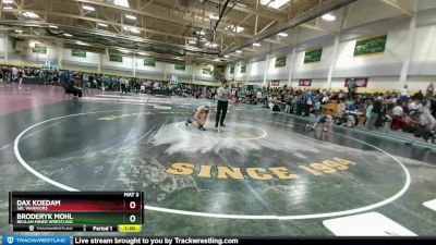 110 lbs Quarterfinal - Dax Koedam, SBL Warriors vs Broderyk Mohl, Beulah Miner Wrestling