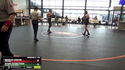 175 lbs Quarterfinal - Bradley Porter, Linn-Mar vs Ryder Hasselmann, Prairie, Cedar Rapids