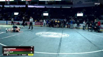 150 lbs Cons. Round 2 - Ian Anderson, Moses Lake vs Saary Slim, Kentridge