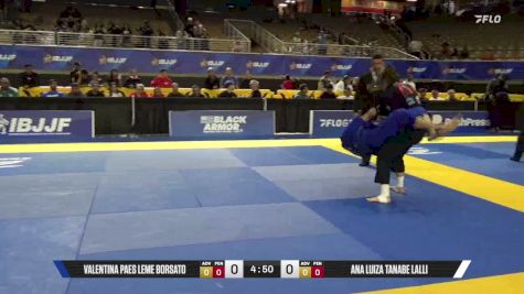 Ana Luiza Tanabe Lalli vs Valentina Paes Leme Borsato 2026 Pan Jiu Jitsu IBJJF Championship