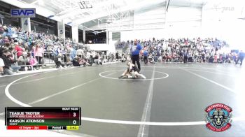 64 lbs Quarterfinal - Teague Troyer, SlyFox Wrestling Academy vs Karson Atkinson, Husky