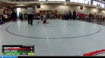 83 lbs 1st Place Match - Jeremy Carver, Delta Wrestling Club Inc. vs Maximus Kleeberg, Indiana