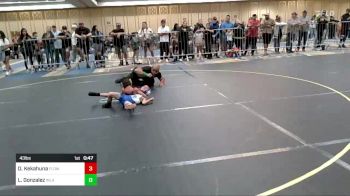 43 lbs Round Of 16 - Dax Kekahuna, Flow Academy HI vs Lucas Gonzalez, Inland Elite WC