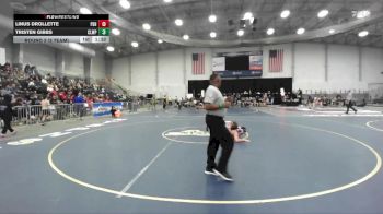 160 lbs Round 2 (3 Team) - Tristen Gibbs, Chautauqua Lake-Westfield-Panama vs Linus Drollette, Peru Sr HS