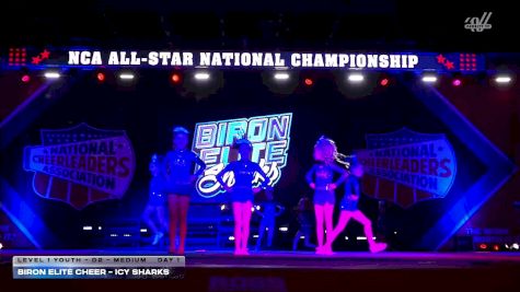 Biron Elite Cheer - Icy Sharks [2026 L1 Youth - D2 - Medium Day 1] 2026 NCA All-Star National Championship