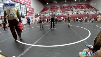 76 lbs Rr Rnd 3 - Desmond Gibson, Tecumseh Youth Wrestling vs Rocky Wright, Carl Albert