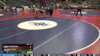 116 lbs Quarterfinal - Addison Loney, Van Buren vs Sarah Scroggins, Rogers
