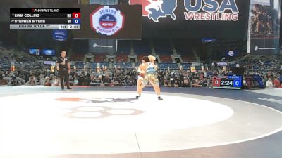 144 lbs Champ. Rd Of 32 - Liam Collins, Minnesota vs Stephen Myers, West Virginia
