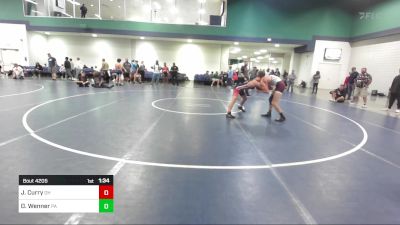 126 lbs Consi Of 64 #2 - Joseph Curry, OH vs Dalton Wenner, PA