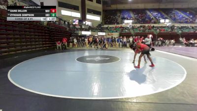 120 lbs Consi Of 8 #1 - Dane Dillon, White Knoll vs Zykhais Simpson, Greenville