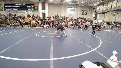 285 lbs Quarterfinal - Dylan Mathews, Lynnfield/N.Reading vs Oakley Gully, Sandwich