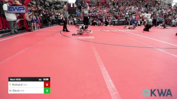 46 lbs Consi Of 8 #2 - Tucker Wishard, Claremore Wrestling Club vs Haisley Davis, Team Nomad