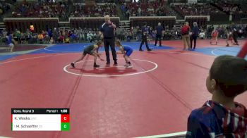 58 lbs Cons. Round 3 - MaKenna Schaeffer, Cut Bank vs Kimberlyn Weeks, Shepherd Wrestling Club