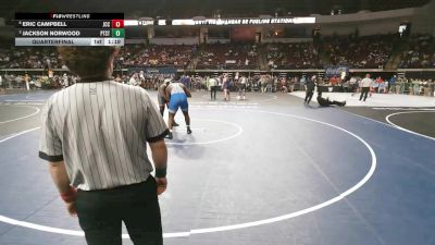 D 3 285 lbs Quarterfinal - Jackson Norwood, Patrick Taylor - Science/Tech. vs Eric Campbell, John Curtis Christian