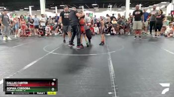 48 lbs Round 7 (8 Team) - Dallas Carter, Glasgow WA vs Sophia Cordoba, Cordoba Trained