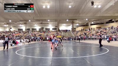 A 157 lbs Semifinal - Lane Cope, Samuel Everett School Of Innovation vs Corbin Avans, Tullahoma High School