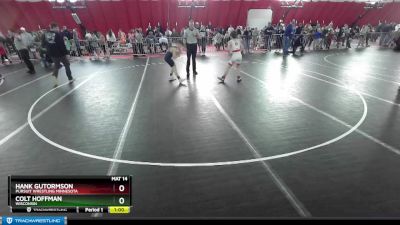 108 lbs Cons. Semi - Colt Hoffman, Wisconsin vs Hank Gutormson, Pursuit Wrestling Minnesota