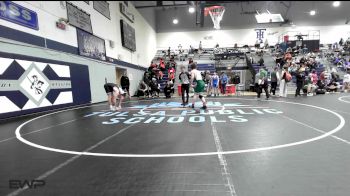 144 lbs Quarterfinal - Wyatt North, Muskogee vs Braxton McGinnis, Victory Christian School