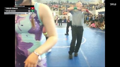 127 lbs 1st Place Match - Rylie Mann, Unaffiliated vs Emilie Conley, Elyria