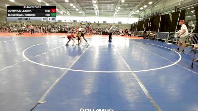 126 lbs Rr Rnd 1 - Dominick Lezark, OBWC Red vs JanMichael Broche, KongKrete Wrestling Academy