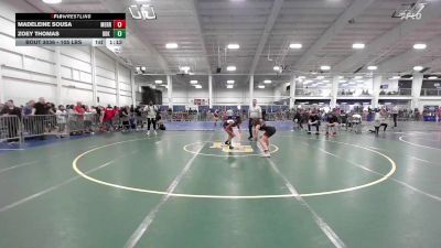 105 lbs Quarterfinal - Madeleine Sousa, Merrimack vs Zoey Thomas, Ddk Wc