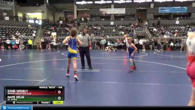 105 lbs Cons. Round 4 - Zane Wesely, Wahoo Wrestling Club vs Nate Selig, Jr. Titans