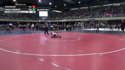 80 lbs Round Of 16 - Ryan Miller, Pittston vs Mason Freeborn, Reading