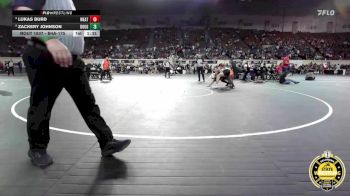 B4A-175 lbs 3rd Place Match - Lukas Burd, Weatherford vs Zackery Johnson, Douglass
