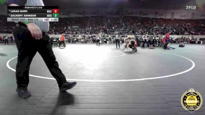 B4A-175 lbs 3rd Place Match - Lukas Burd, Weatherford vs Zackery Johnson, Douglass