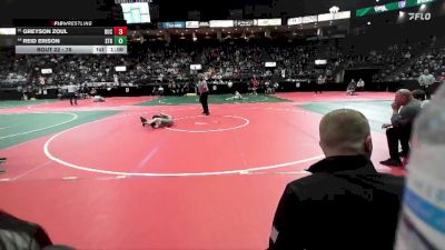 78 lbs Champ. Round 1 - Greyson Zoul, BUC2 vs Reid Erison, STR1