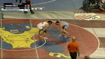 132 lbs 1st Place Match - Vincenzo Anello, Blair Academy vs Anthony DiAndrea, Watchung Hills