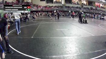 52-55 lbs Cons. Round 1 - Myralynn Bumgarner, Broken Bow Wrestling Club vs Harper Gadeken, Junior Eagles