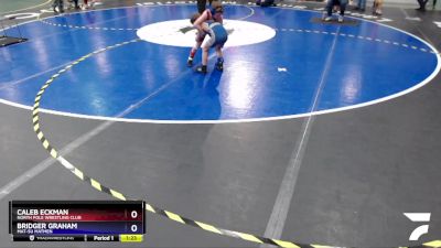 49 lbs Round 2 - Bridger Graham, Mat-Su Matmen vs Caleb Eckman, North Pole Wrestling Club