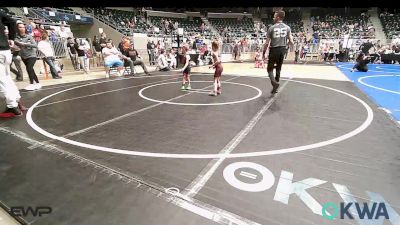 43 lbs Semifinal - Riley Tarwater, Eufaula Ironheads Wrestling Club vs Weston Atkinson, Threestyle
