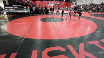 157 lbs Champ. Round 2 - Alexander Vega, HUNTLEY vs Will Konder, Lombard (MONTINI)