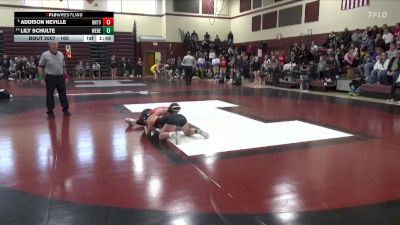 100 lbs Cons. Round 1 - Addison Neville, New Hampton/Turkey Valley vs Lily Schulte, West Delaware