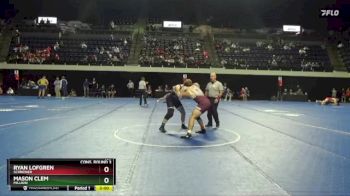 197 lbs Cons. Round 3 - Ryan Lofgren, Schreiner vs Mason Clem, Millikin