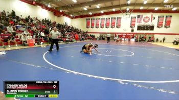 141 lbs Champ. Round 1 - Shawn Torres, Rio Hondo vs Tanner Wilde, Utah Tech University