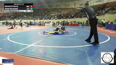 133 lbs Round Of 16 - Brooklyn Willis, Wagoner vs Quinn Belanger, Altus JH