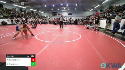 120 lbs Quarterfinal - Weston Perkins, Dark Cloud Wrestling Club vs Hazen Crank, R.A.W.