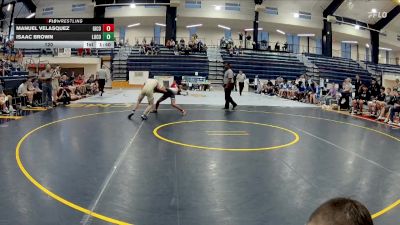 120 lbs 4th Wrestleback (16 Team) - Isaac Brown, Lumpkin Co. vs Manuel Velasquez, Gilmer County