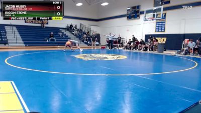 157 lbs Round 1 (6 Team) - Riggin Stone, Snow vs Jacob Hubby, North Idaho College